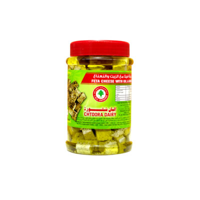 Feta Cheese with Oil & Mint 600g (Jar)
